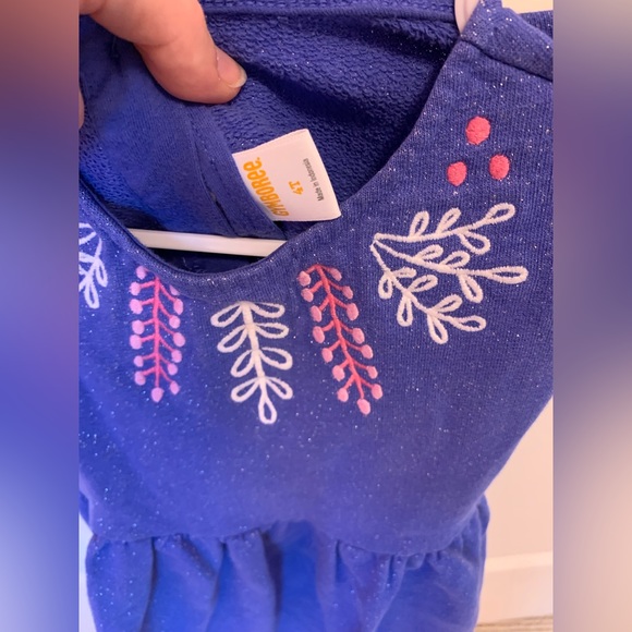 Gymboree blue sparkly girl dress 4T - Picture 2 of 3